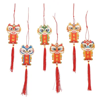2024 Fu Caracter Pandantive Anul Nou Chinezesc Decor Agățat de Perete Festivalul de Ornament pentru
