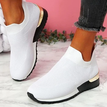 2024 Noi Adidași Femei Imp Plasă Platforma Pantofi Sport pentru Femei Vulcaniza Pantofi Respirabil Plat Pantofi Casual Zapatos Mujer