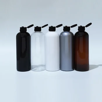 24buc 300ml Maro Negru de Plastic Clar de Călătorie Sticla Cu Capac Flip Top,10 oz Reîncărcabile Șampon Gel de Duș Ambalaje Sticle PET