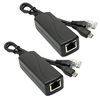 2X Micro-USB Splitter POE 48V Să 5V2A/3A Mini USB Alimentare Standard Național Cu Telefonul Inteligent de Încărcare