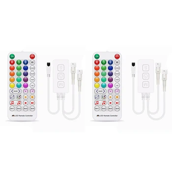 2X SP511E Wifi Muzica Controler cu LED-uri Pentru WS2812B WS2811 Adresabile Pixel RGB LED Strip Dublă de Ieșire de Voce Inteligent de Control