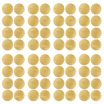 320PCS Absolvire Autocolante Set de Monede de Aur Autocolante Set Kit de Aur în Relief Absolvire Capac Și Diploma de Sigilii etichete Pentru Plicuri