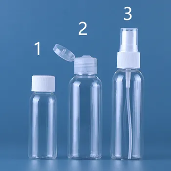 36pcs de unică folosință de 10 ml 20 ml 30 ml 50 ml 60 ml 100ml Clar PET de Plastic Portabil de Pulverizare Sticlă Goală de Parfum Recipient Șurub/Flip-Capac