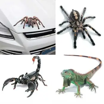 3D Spider Șopârlă Scorpion Auto Autocolant 3D model animal Vehicul Geam Oglinda Bara Decal Decor rezistent la Apă de Mare aderenta