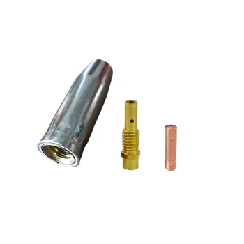 3Pcs 15AK Sudare MIG Lanterna Consumabile Duza de Gaz Cupa Cu Filet Sfat Titularul de Contact Sfaturi 0.8/1.0/1.2 mm MAG
