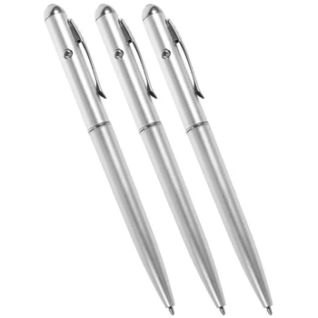 3Pcs Cerneluri Invizibile stilou Stilou Pentru Fals în Numerar de Lumină LED Pen Instrument Practic de Numerar de Detectare Pen