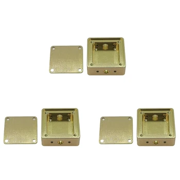 3X Aluminiu, Carcasa de Protectie de Locuințe RF Cutie Electromagnetice de Aur Conductoare de Oxid de