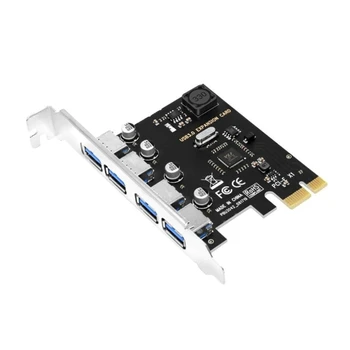 4 Port USB Card de Expansiune PCIE PCIExpress PCIe HUB USB Adaptor cu 4 Porturi USB3.0 Controller Card PCIe PCIExpress