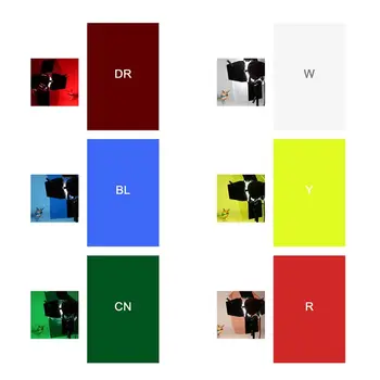 40cmx50cm Gel Filtru de Culoare Foaie Film Transparent pentru Camera de Lumina de Studio Accesorii Grosimea 0.036 mm, 6 Culori