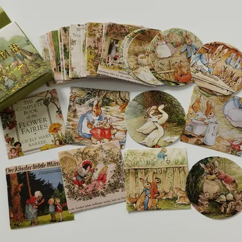 46 Buc Vintage Flower Fairy Autocolante Decorative Medievale Pictură În Ulei Scrapbooking Eticheta Jurnal De Papetărie Album Jurnalul Planificator