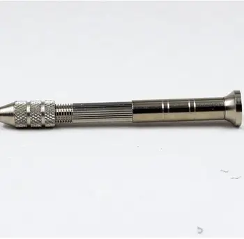 4BUC Patru de Argint din Oțel Rotund de Metal Condus de Mână Burghiu Ceasornicar Pin Vice Ceas Benzi Instrument de Reparare Kituri pentru Ceas de Reparații