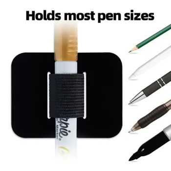 4buc Auto-Adeziv Pen Clipuri Noi Multicolore din Piele Creion Bucla Elastica Portabil Convenabil Pixuri Suport de Birou Papetărie