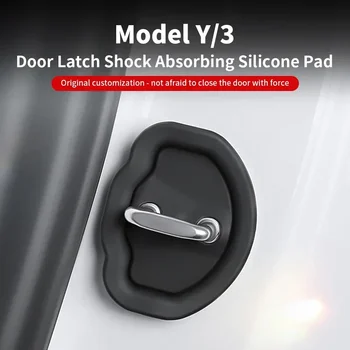 4buc Auto Door Lock Acoperire Actualizat Silicon Durabil de Blocare a Ușii Protector de absorbție a șocurilor de Acoperire Pentru Tesla Model 3 Model Y