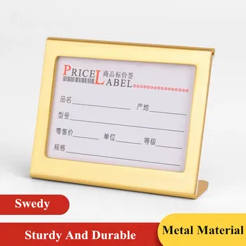5 Bucati 65x53mm Aluminiu Numărul de Masă Numele Titularului Cardului Mini Titular Semn Display Stand Mic Pret Eticheta Card Tag