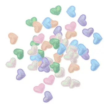 50 de Bucăți de Ziua Îndrăgostiților Patch-uri de Inima, Inima Agrafe Agrafe Patch-uri Decorative, Mici Inima Agrafe de Par, Masca pentru Copil