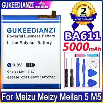 5000mAh BA611 Baterie Pentru Meizu M5 Meizy Meilan 5 Meilan5 Telefon mai Recentă Produce de Înaltă Calitate Baterie Batteria + Instrumente Gratuite