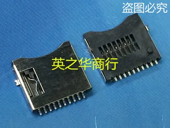 50pcs orginal nou card titular de Simple Micro SD suport card 10P SMT patch-uri externe de sudare de tip non-auto-elastic soclu