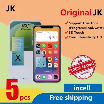 5PCS original JK incell Ecran LCD Pentru iPhone X XR Xs 11 12 13 12Pro 11pro Max 14 Touch Screen Digitizer Asamblare Adevărat Ton