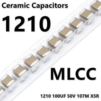 (5pcs) 1210 100UF 50V 107M X5R 3225 MLCC SMD Condensatoare Ceramice