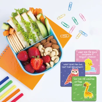 60 Buc Cutie de Prânz Note Pentru Copii Drăguț Note Lunchbox Pentru copii de Gradinita Decor Drăguț Note de Prânz pentru Copii Carduri
