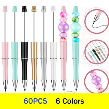 60Pcs HB Scris cu Margele creioane Tehnologie Cerneală Creioane de Artă Schiță de Instrumente de Pictură Papetărie, Rechizite Școlare