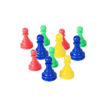 64pcs Figurina din Plastic 8 Culori Joc de Bord Înlocuire Șah