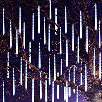 8 Tuburi de Craciun cu LED-uri de Meteoriți Garland Ghirlandă Lumini de Vacanță în aer liber rezistent la apa Zână Șir de Lumini de Crăciun de Decorare Stradă