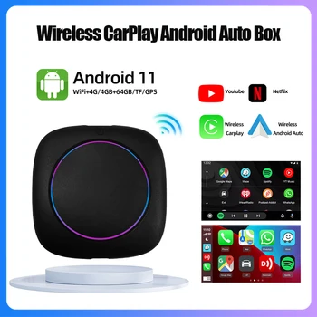 8-core HCT05 Eurasiatice versiune Suport Netflix/YouTube/Android 11 Sistem Wireless Apple CarPlay Wireless Android Auto Adaptor Caseta