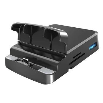 8 În 1 C HUB USB Tip C Docking Station Telefon Stand-Compatibil+USB3.0+TF Dock Adaptor Pentru Samsung Huawei