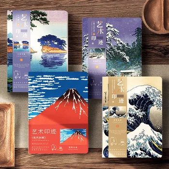 A5 Notebook Ukiyoe & Pictura Celebra Serie de Acoperire,80sheets/Carte Scrie Jurnal de Înregistrare Viata Birou de Studiu Notă Consumabile CS-058
