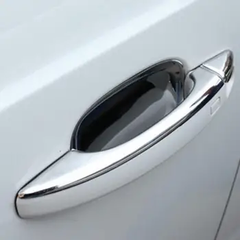ABS Mânerului Exterior al Portierei Paiete Decor Capacul Ornamental 8Pcs Pentru Audi A6 C7 2012-2018 Q5 A4L Styling Decal Autocolante de Argint