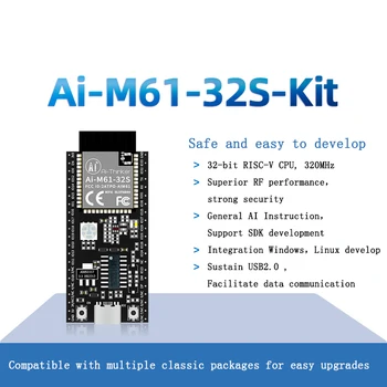 Ai-M61-32S kit Ai-xinker WiFi6 Bluetooth BLE5.3 combo module BL618 chip Ai-M61-32S de dezvoltare a consiliului WiFi-6 WiFi 6 Ai-M61-32S