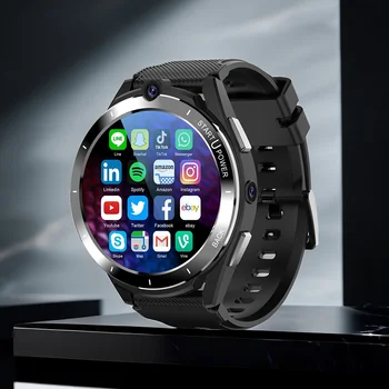 Ajeger Nou 4G LTE Ceas Inteligent Bărbați 6GB RAM 128GB ROM Android 11 Smartwatch Telefon de 900 mAh GPS Wifi SIM Camera de 8MP Apel Video pentru Adulți