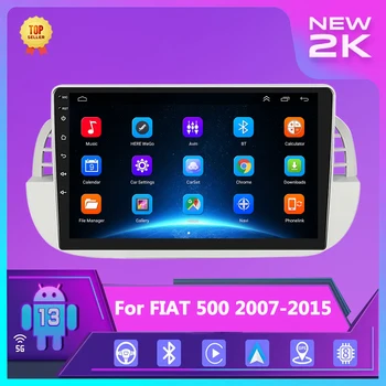 Android Auto Radio Auto Carplay pentru FIAT 500 2007-2015 Multimedia Player Video, GPS WIFI Auto Bluetooth DSP Stereo Auto