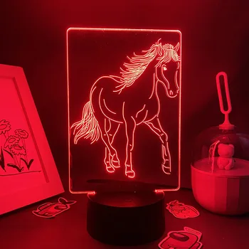 Animal Cal Frumos 3D LED Neon Lampă de Lavă RGB Drăguț Noaptea Lumini Colorate Cadou Pentru Copii Copil Kawai pe Masa din Dormitor Birou Decor