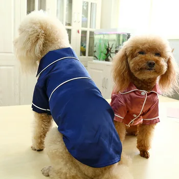 Animale de companie pijamale, îmbrăcăminte de Ursuleți de Pluș Pomeranian Bulldog haine Catelus pisici Tuhao confortabil de îmbrăcăminte de mătase