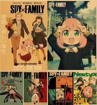 Anime-ul japonez Spion x Familiei Afișe de Epocă Hârtie Kraft Acasă Living Autocolante de Perete de Arta Tablou Fara Rama Poster de Perete