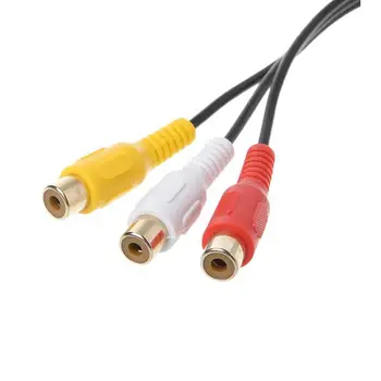 Audio-Video Cablu 3 RCA pentru Femei cu 6 Pini 30cm pentru Accesorii