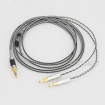 Audiocrast 2.5/3.5/4.4 mm Echilibrat 8core Argint Placat cu Căști Upgrade de Cablu pentru HD700 HD 700 M1060 M1060c Căști