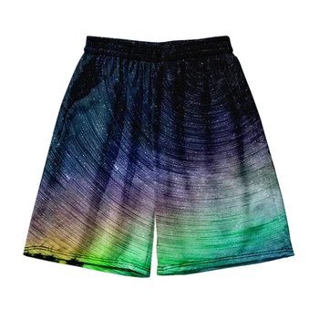Aurora Beach Shorts pentru Bărbați și îmbrăcăminte pentru femei tipar digital 3D casual pantaloni scurți de Moda pereche de Pantaloni