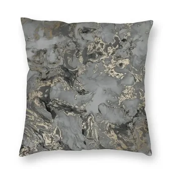 Aurul negru Și Gri Textură de Marmură Pillowcover Acasă Decorative Model Geometric față de Pernă Pernă pentru Camera de zi