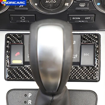 Auto Styling Center Consola Butoane Comutator Pentru Modul Rama Decor Pentru Land Rover Freelander 2 2007-2012 Fibra De Carbon Capac Ornamental