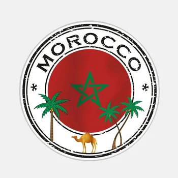 Autocolant auto Maroc Flag Decor din PVC Decal Acoperire Zgârieturi pentru Kia Rio Passat B6 Lada Vesta Peugeot,20cm*20cm