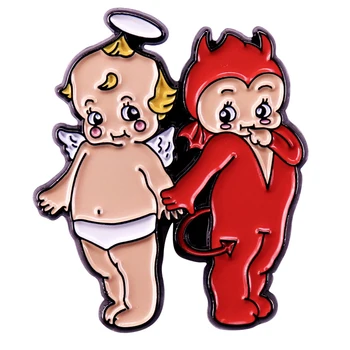 B2149 Anime Îngeri și Demoni Email Ace Personaj Rece Broșe Îmbrăcăminte Rucsac Rever Insigne Bijuterii Accesorii Pentru Prieten