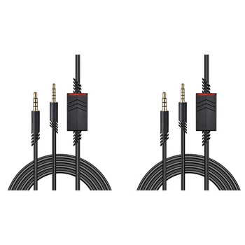 BAAY 2X Cablu Căști, 2.0 M Inline Mut Cablu Cablu Pentru Astro A10/A40 Căști de Gaming Controller Ps4 Căști