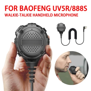 Baofeng Walkie Talkie Microfon Handheld Două Fel de Radio Comumicador Difuzor Microfon PTT Pentru Walkie-Talkie UV-5R BF-888S Accesorii