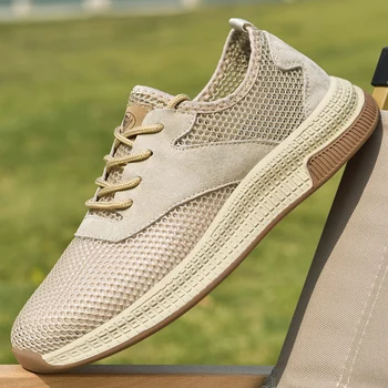Barbati mesh pantofi de vara plus dimensiune respirabil gol fund moale moda sport de agrement pantofi de funcționare de conducere de partid valul pantofi