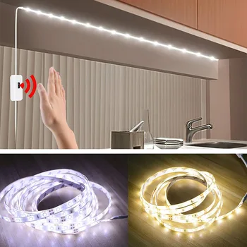 Benzi cu LED-uri de Lumină USB Led Senzor de Mișcare de Mână Matura Flutura PE JOS de Iluminare Lampa de Bandă TV Bucătărie de Iluminat cu Led-uri Impermeabil Lumini