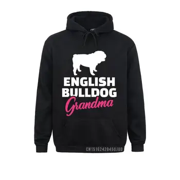 Bulldog englez Bunica Tricou Barbati 2021 Noua Moda Geek Hanorace Jachete Anglia Stil Maneca Lunga Sportswears
