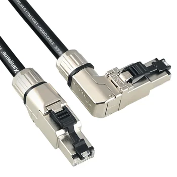 CAT8 Argint Cablu de Rețea Dual Shield Acasă în Bandă largă de Mare Viteză Esports Febra Audio de Nivel 10 Gigabit Cablu Audio